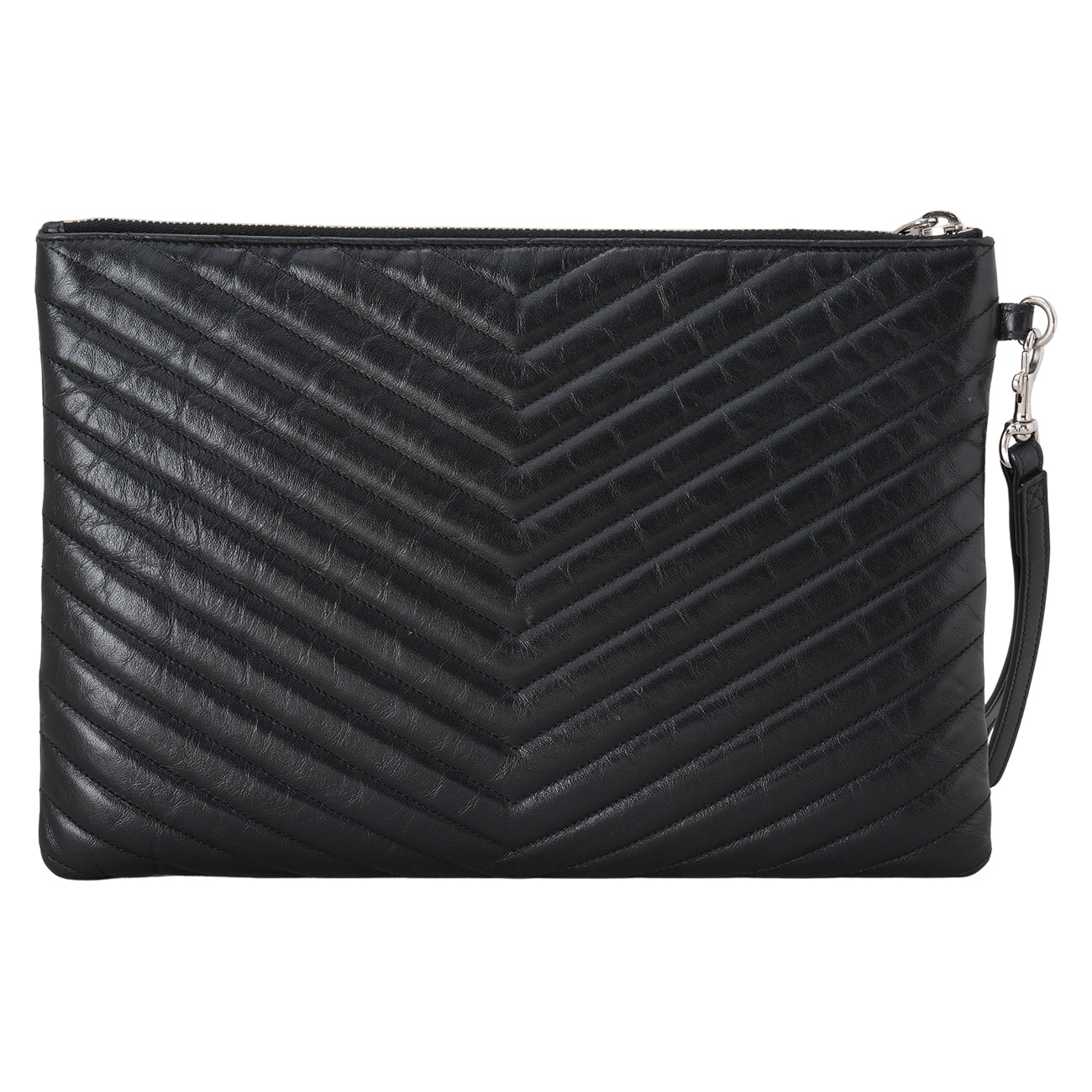 YVES SAINT LAURENT(USED)생로랑 559193 모노그램 쉐브론 클러치